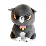 Floral Frolic Blue Floral Frolic - Angry Cat Plush Many Colors To Choose From!  Siamese, Ragdoll, Black, Tabby, Calico.....