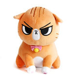 Floral Frolic Orange Floral Frolic - Angry Cat Plush Many Colors To Choose From!  Siamese, Ragdoll, Black, Tabby, Calico.....