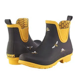 Galleria Enterprises 8 Galleria Enterprises - Black Bees Chelsea Rain Boot
