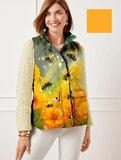 Galleria Enterprises Yellow / S Animal Print & Honey Bee Quilted Vests Luxury Layering