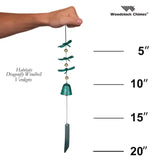 Dragonfly Windbell Habitats Patina Green
