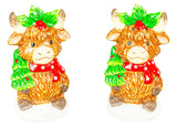 Hanna's Handiworks Hanna's Handiworks - Christmas Moo Duo Salt Pepper Set
