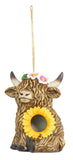 Hanna's Handiworks Hanna's Handiworks - HIGHLAND COW SUNFLOWER BIRDHOUSE