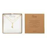 Kellis Gifts Fashion Necklace Lariat Giving Necklace W/ Heart and Cross Charms
