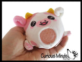 Kellis Gifts Stuffed Animals Pink Cow PBJ's Plush Ball Jelly Barnyard Animals
