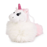 Keycraft Keycraft - Little Living Nature Clips Unicorn  Plush Animal Keyring
