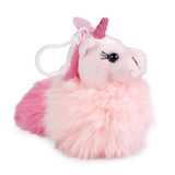 Keycraft Keycraft - Little Living Nature Clips Unicorn  Plush Animal Keyring