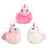 Keycraft Keycraft - Little Living Nature Clips Unicorn  Plush Animal Keyring