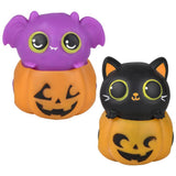 La Luna Bella - Toys La Luna Bella - Toys - 3.5" Squeezy Bead Animal Jack O Lantern 12ct LLB kids toys