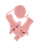 Lanart Alpaca Mittens Piggy: Kids Hand Knit Alpaca Mittens