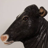 LM Treasures LM Treasures - Holstein Cow Bench Life Size Statue