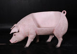 LM Treasures LM Treasures - Pig Bench Life Size Statue