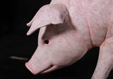 LM Treasures LM Treasures - Pig Bench Life Size Statue
