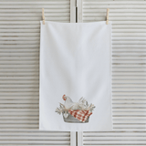 Middlefork & Co. Rolled Middlefork & Co. - Chicken Farm Animal Kitchen Tea Towel Farmhouse Gifts