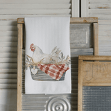 Middlefork & Co. Rolled Middlefork & Co. - Chicken Farm Animal Kitchen Tea Towel Farmhouse Gifts