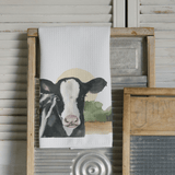 Middlefork & Co. Rolled Middlefork & Co. - Holstein Cow Farm Animal Kitchen Tea Towel Farmhouse Gifts