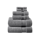 Olliix Olliix - 1000gsm Premium 6-piece Bath Towel Set, Dark Grey