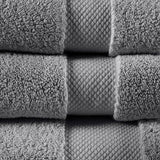 Olliix Olliix - 1000gsm Premium 6-piece Bath Towel Set, Dark Grey