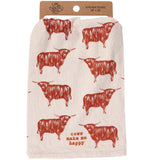 Primitives by Kathy Primitives by Kathy - Cows Make Me Happy Kitchen Towel
