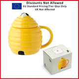 Puckator Ltd Puckator Ltd - Beehive Shaped Ceramic Mug with Lid