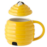 Puckator Ltd Puckator Ltd - Beehive Shaped Ceramic Mug with Lid