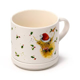 Puckator Ltd Puckator Ltd - Christmas Jan Pashley Highland Coo Mug & Coaster Lid Set