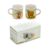 Puckator Ltd Puckator Ltd - Jan Pashley Highland Coo Cow Set of 2 Espresso Cups 75ml