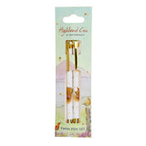 Puckator Ltd Puckator Ltd - Jan Pashley Highland Coo Cow Twin Pen Set