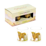 Puckator Ltd Puckator Ltd - Jan Pashley Highland Coo Set of 2 Glass Tumblers 350ml