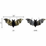 River of Goods River of Goods - 16"W Halloween Black Bat Stained Glass Window Panel