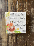 Rustic Nester 4x4 Rustic Nester - Easter Tabletop decor, Spring nature canvas art, tabletop
