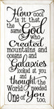 SAWDUST CITY Old Ivory SAWDUST CITY - How cool is it that the same God who created mountains...