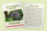Teddy Hermann Pair Tapir Mama 32 cm and Baby  24cm- plush toys by Teddy Hermann