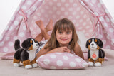 Teddy Hermann Teddy Hermann - Bernese Mountain Dog puppy standing 23cm - Plush toy - Stuffed animal