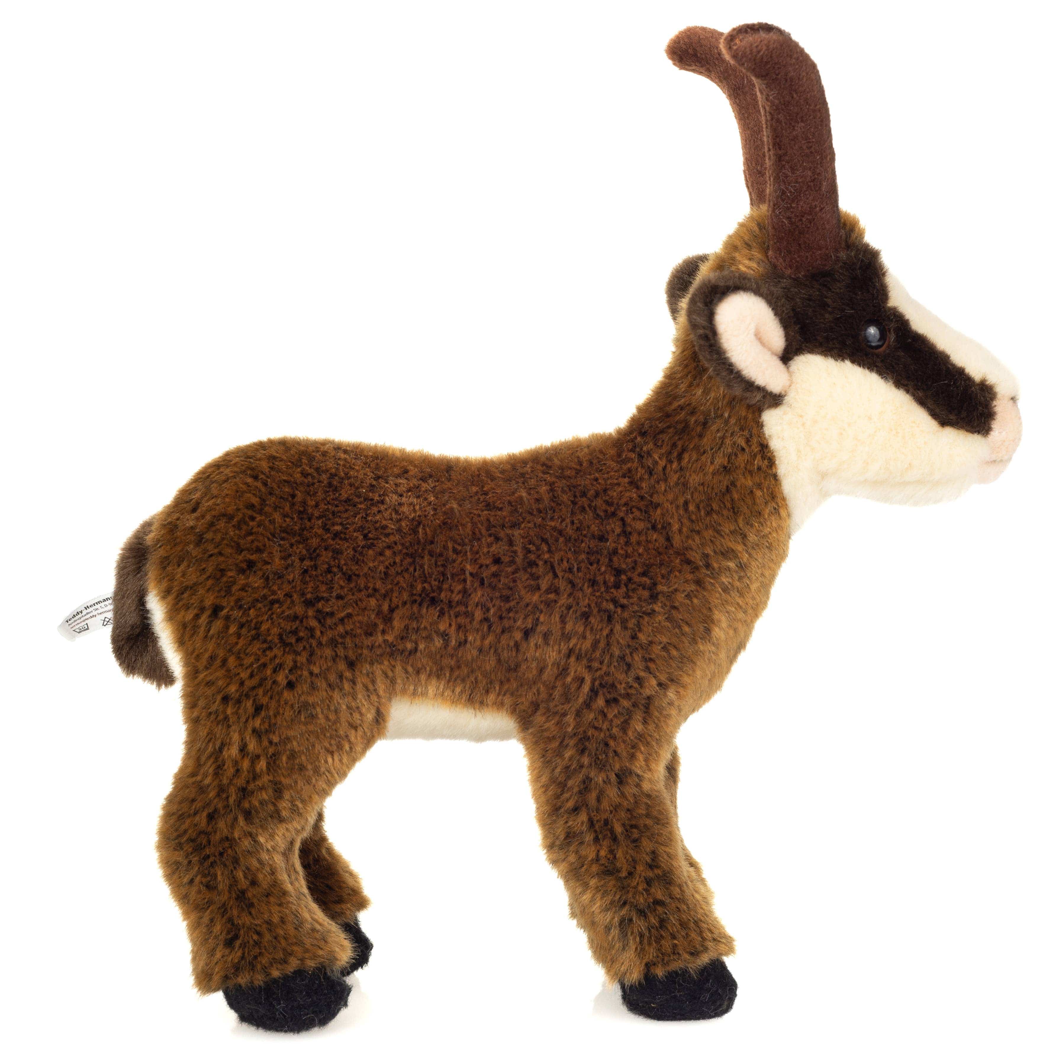 Chamois Brown Goat Plush Toy by Teddy Hermann 23 cm