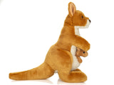 Teddy Hermann Teddy Hermann - Kangaroo with Baby 30 cm - Plush Toy - Stuffed Animal