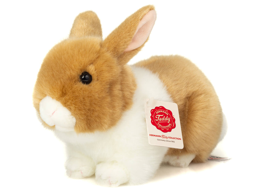 Gray and White Lop Earred Ram Rabbit Plush Toy by Teddy Hermann