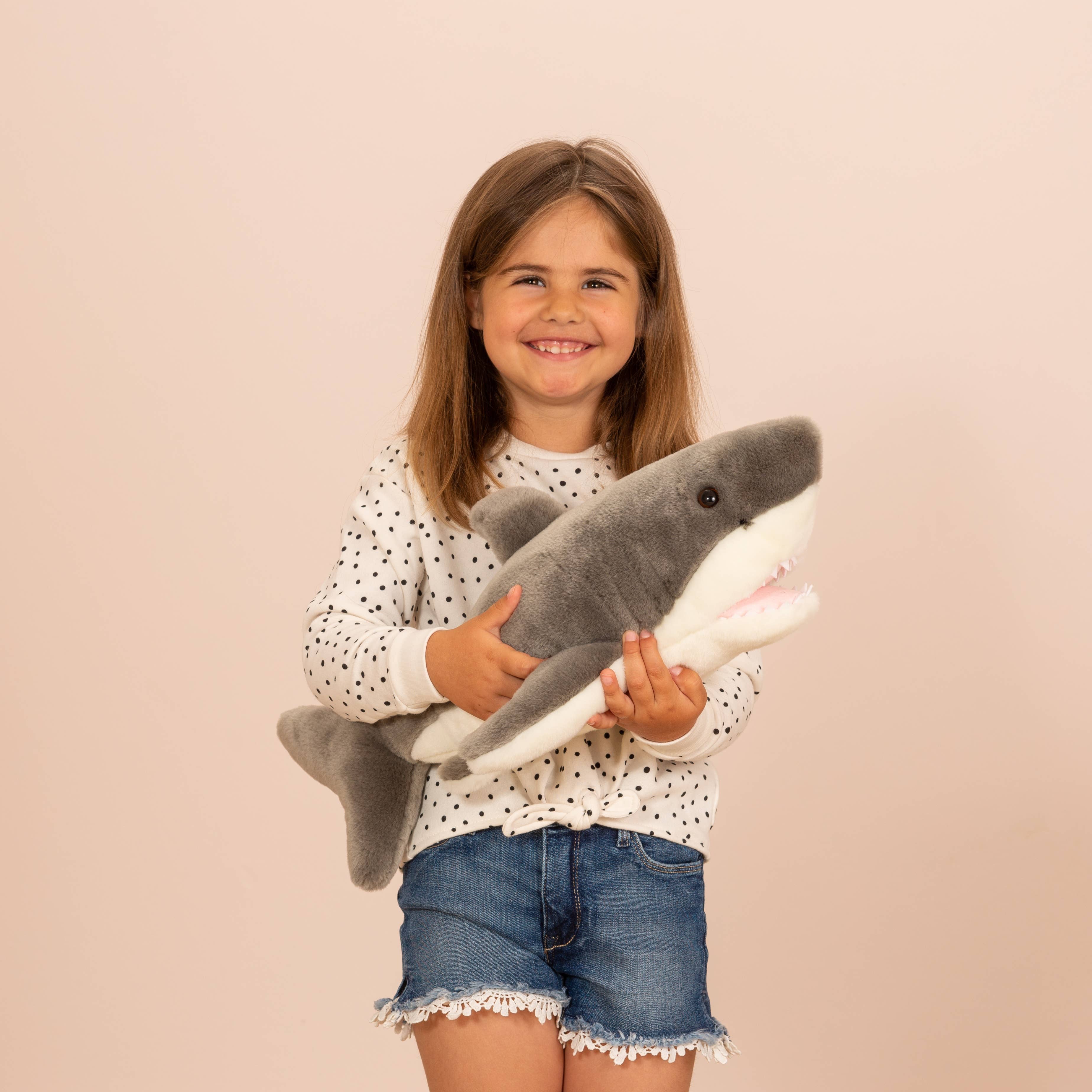 Hermann ホッキョクグマ ぬいぐるみ Plush Large Great White Shark 50 cm -Teddy Hermann