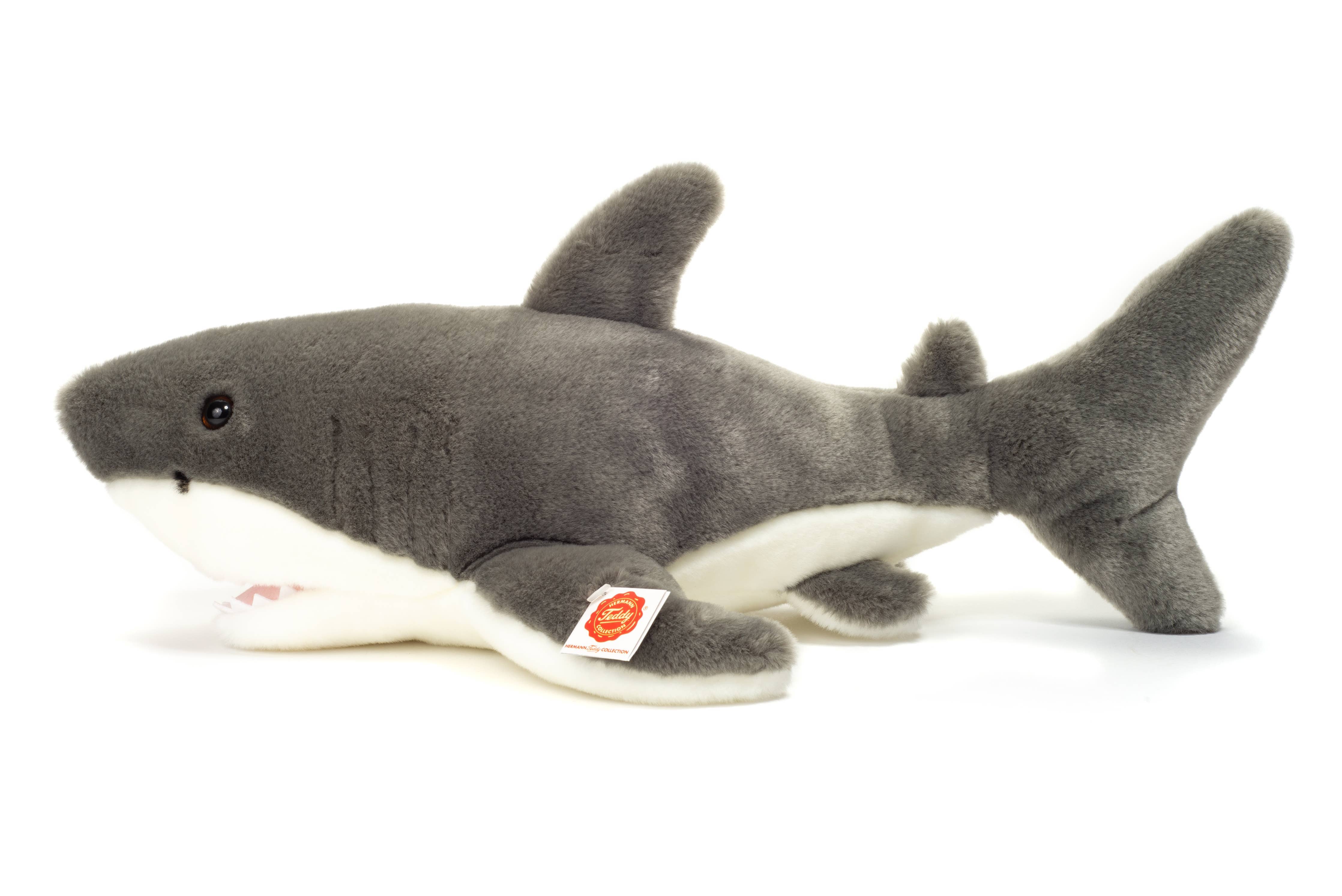 Hermann ホッキョクグマ ぬいぐるみ Plush Large Great White Shark 50 cm -Teddy Hermann