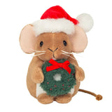 Teddy Hermann Wreath Christmas Mice 11 cm - plush toy by Teddy Hermann Super Cute!