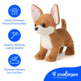 The Petting Zoo BIG Chihuahua Dog 11" (27cm) Plush Toy Eco Friendly Super Cuddly