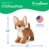 The Petting Zoo BIG Chihuahua Dog 11" (27cm) Plush Toy Eco Friendly Super Cuddly