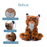 The Petting Zoo Bobcat Wild Life - 8" (20cm) Wild Onez Eco Friendly