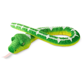 The Petting Zoo Emerald Tree Boa Snake 54" Recycled Plush Earth Keeperz