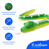 The Petting Zoo Emerald Tree Boa Snake 54" Recycled Plush Earth Keeperz