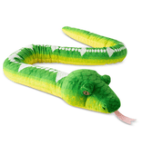 The Petting Zoo Emerald Tree Boa Snake 54" Recycled Plush Earth Keeperz