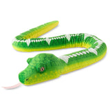 The Petting Zoo Emerald Tree Boa Snake 54" Recycled Plush Earth Keeperz