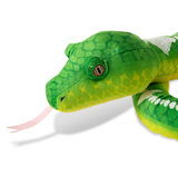 The Petting Zoo Emerald Tree Boa Snake 54" Recycled Plush Earth Keeperz