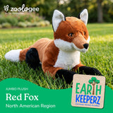 The Petting Zoo Giant Plush Red Fox Jumbo 20" (47cm) Earth Keeperz Eco Friendly