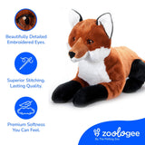 The Petting Zoo Giant Plush Red Fox Jumbo 20" (47cm) Earth Keeperz Eco Friendly